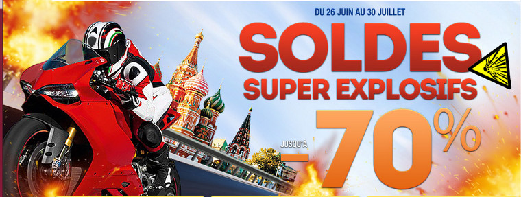 Les Soldes d'été 2013 sur Motoblouz !