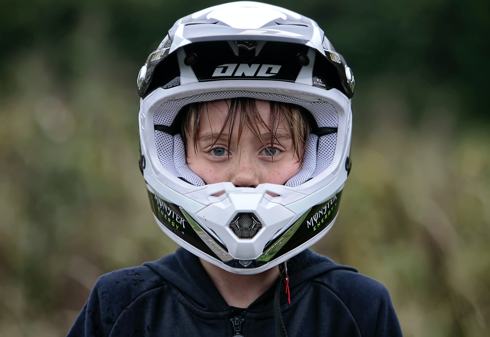 Yorimi Casque intégral 2-en-1 pour enfants avec protège-menton amovible -  pour vélo, moto, VTT, skateboard