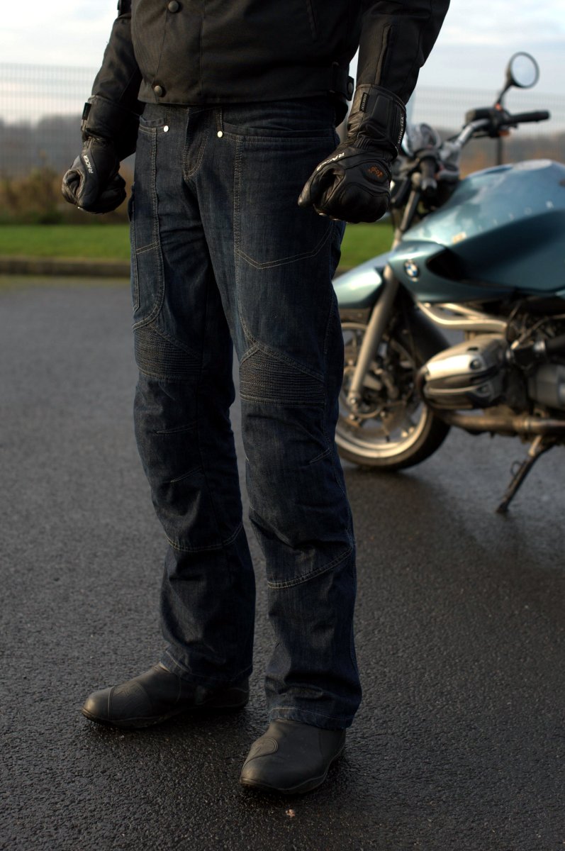 Pantalon type Jean Kevlar Moto Femme - Protection Homologuée