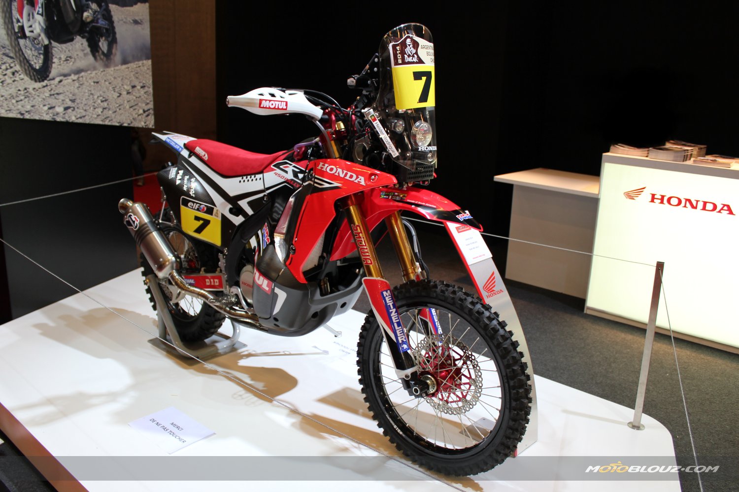 La Honda CRF 450 Rally spéciale Dakar