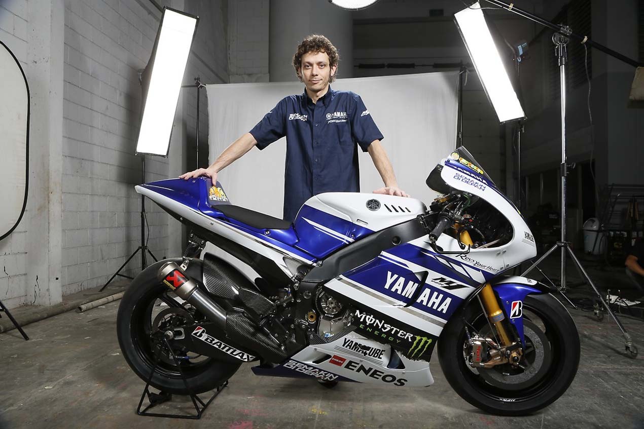 Valentino Rossi et sa Yamaha M1 2015