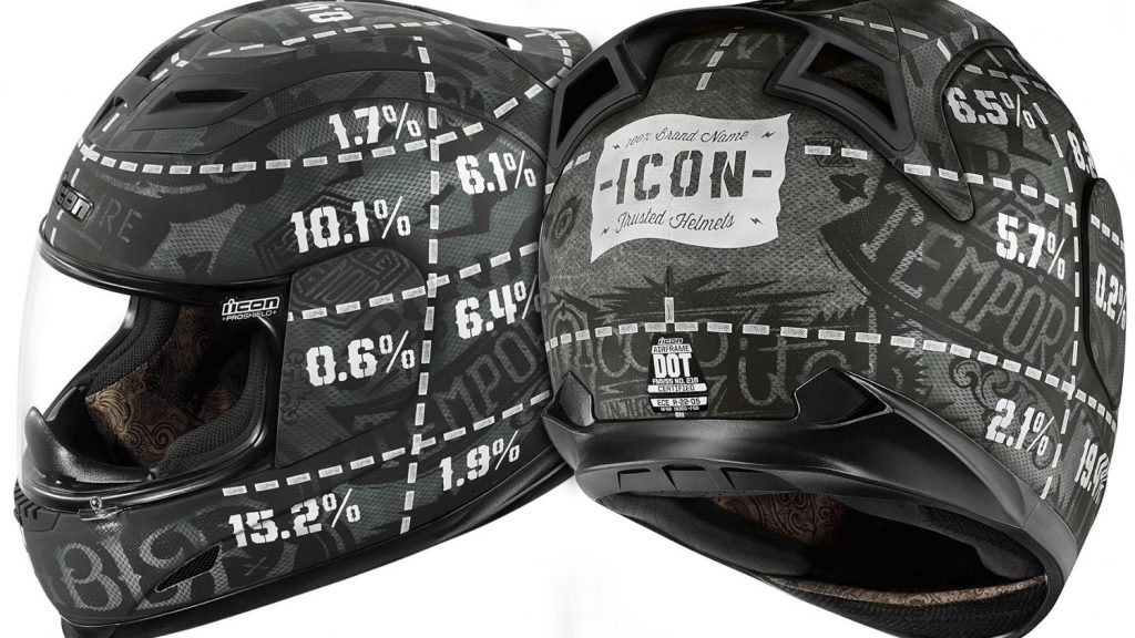 Le casque Icon Airfraime Statistic sous toutes les coutures