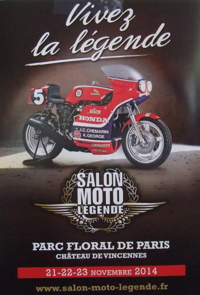 Affiche du Salon Moto Légende 2014