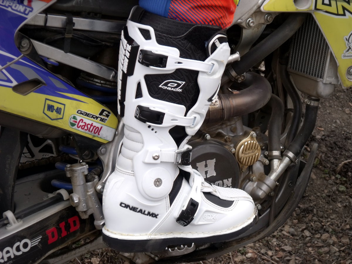 Botte moto top cross articulée