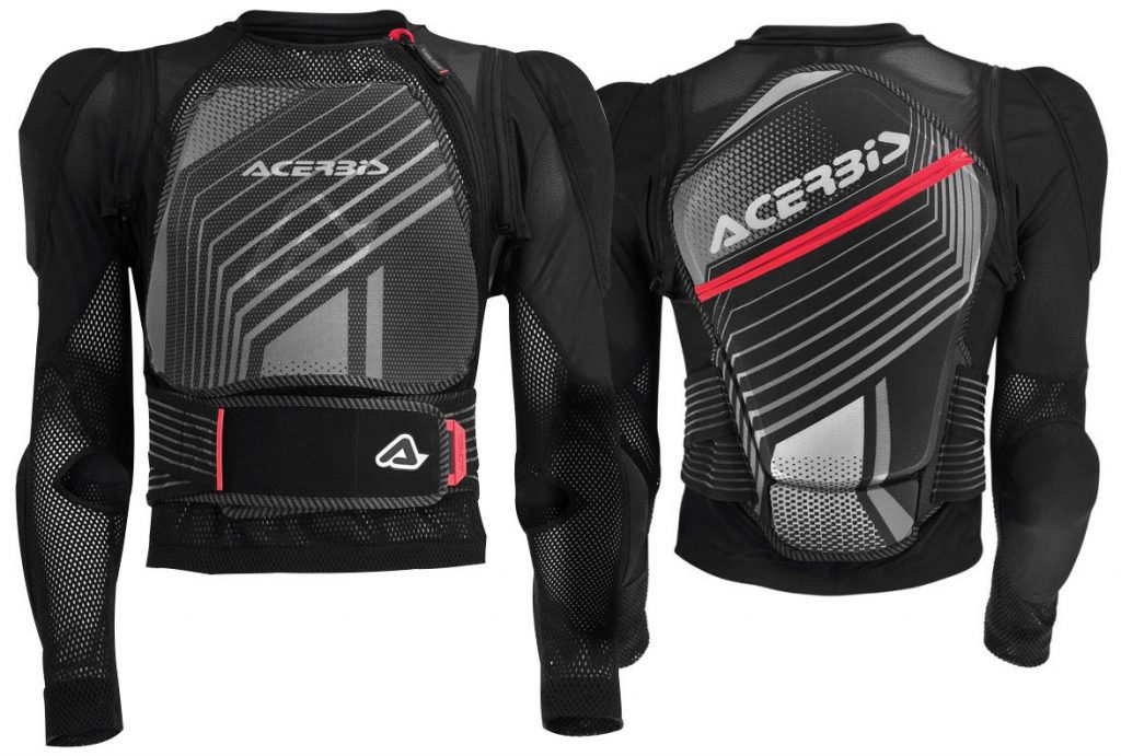 Le gilet Acerbis MX Jacket Soft 2.0 équipé de ses manches