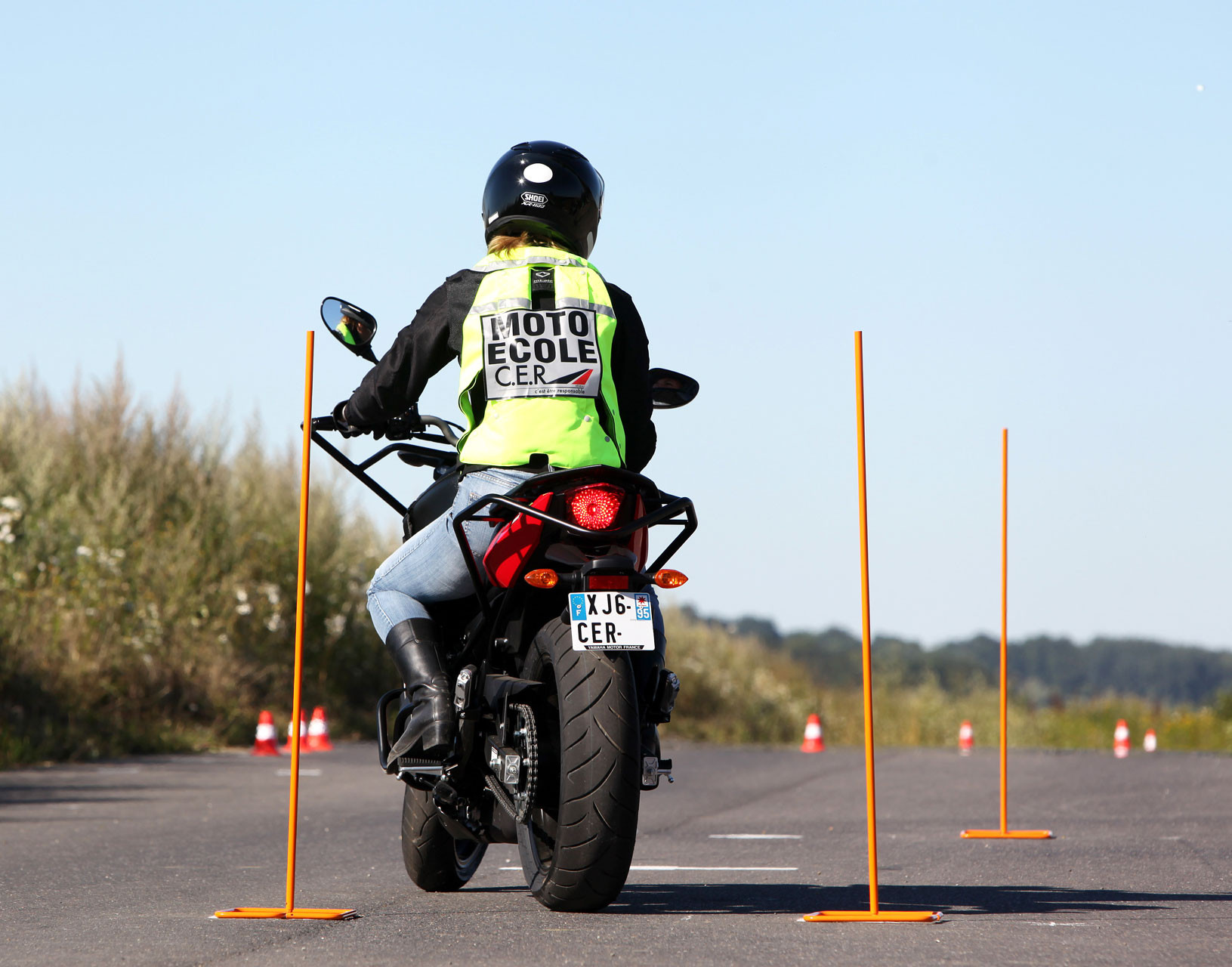 Le plateau du permis moto