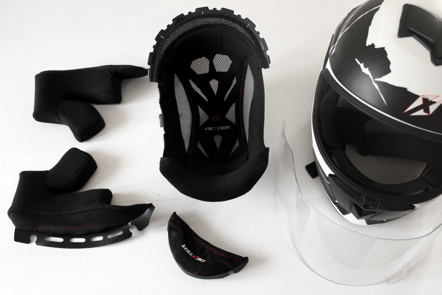 Laver interieur casque moto
