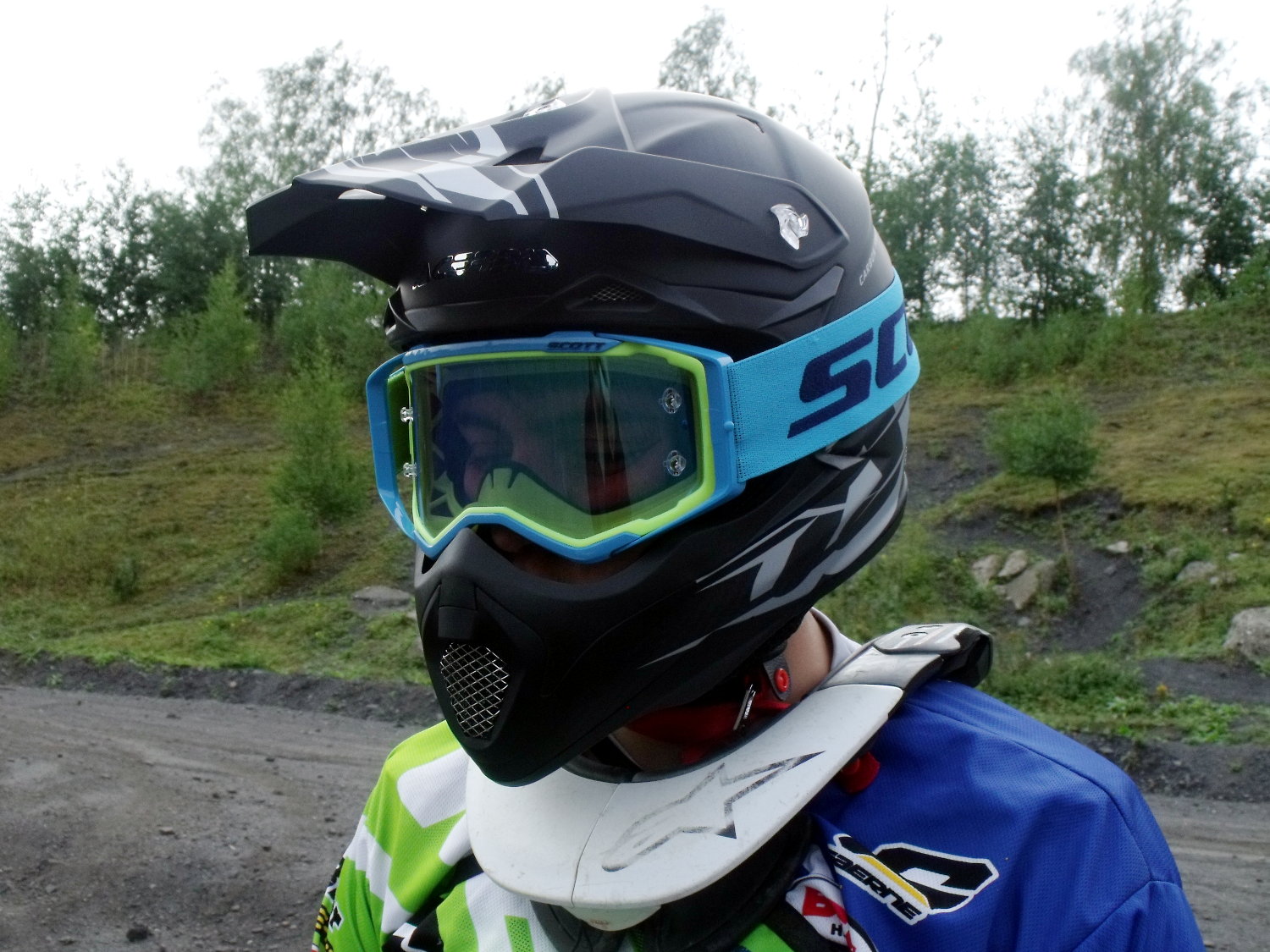 Masques de casques de moto cross