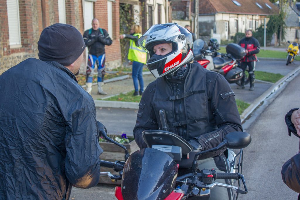 Premier arrêt café après une première étape de 70km