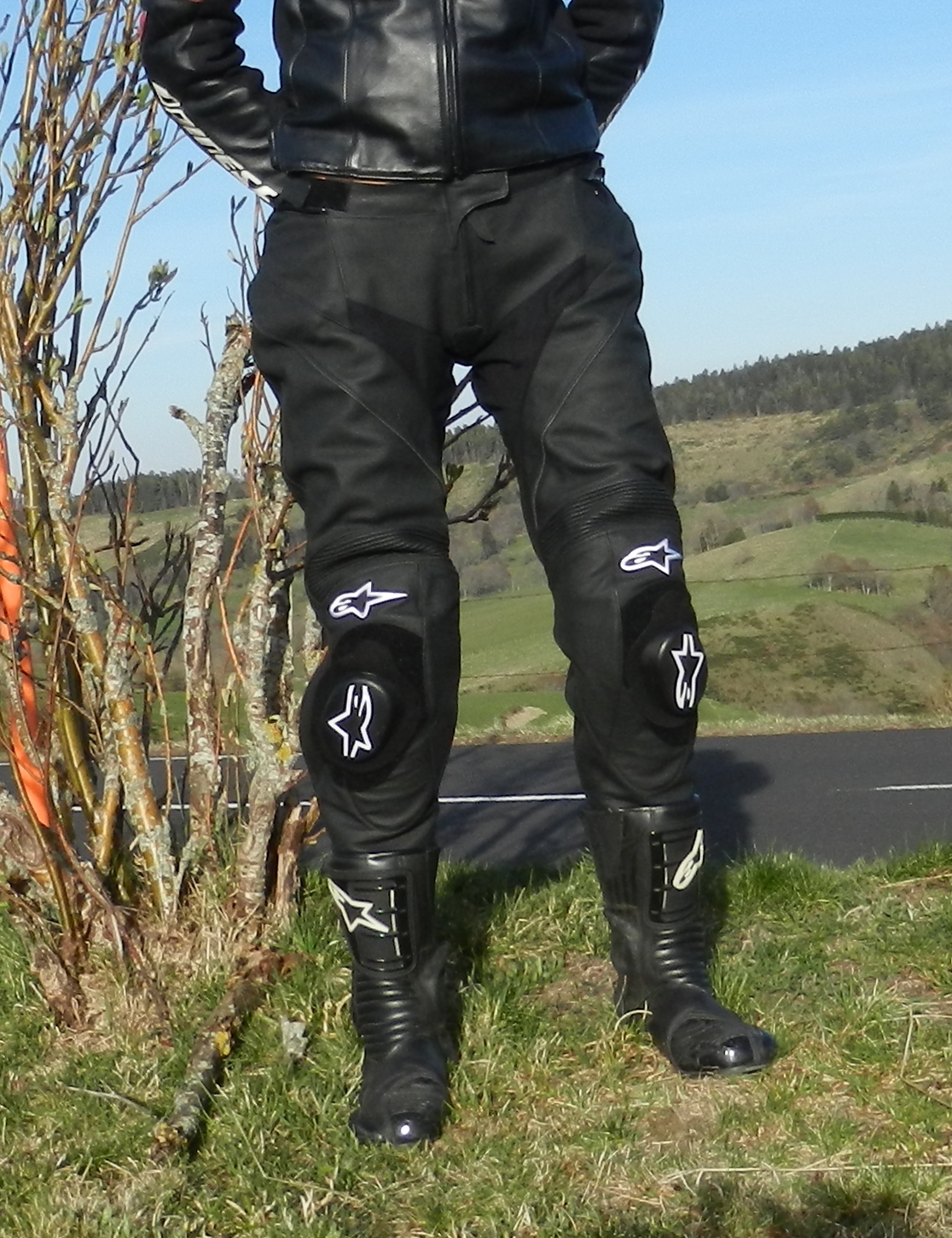 Pantalon en 2025 cuir moto homme