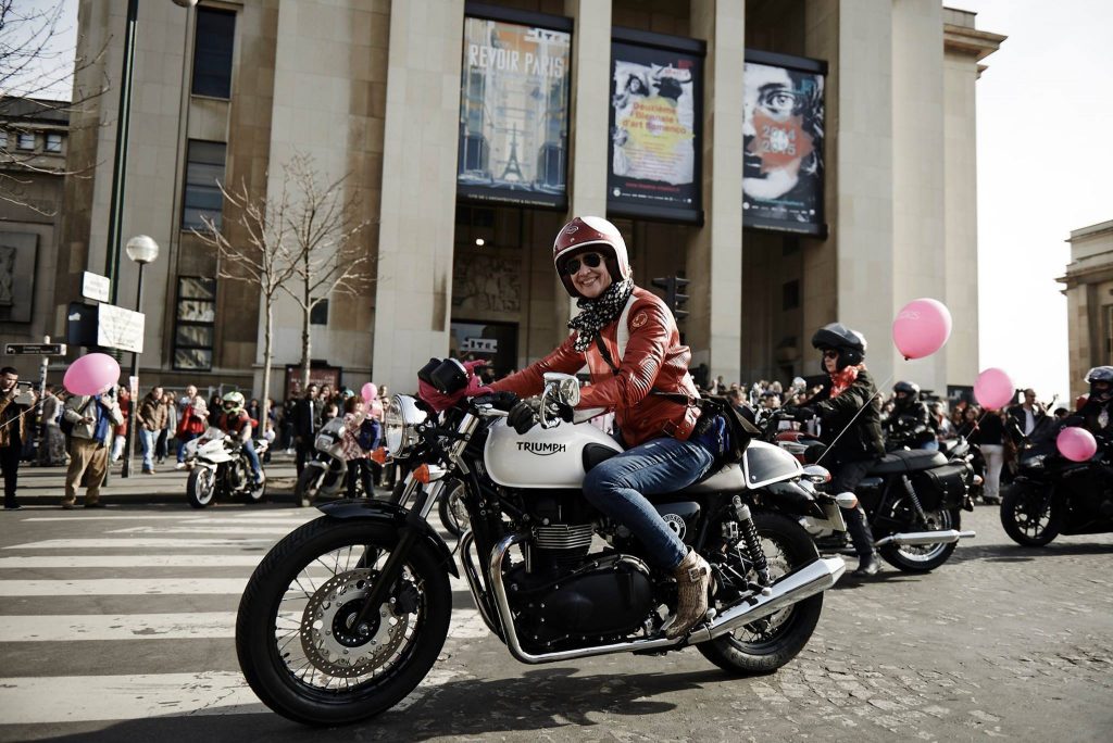 Sandrine Dufils, vice-présidente de Toutes en Moto