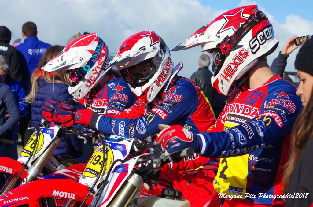 Richard Fura, Xavier Boog et Mathys Boisramé, les brillants pilotes du Team SR Motoblouz – Photo Morgane Piix