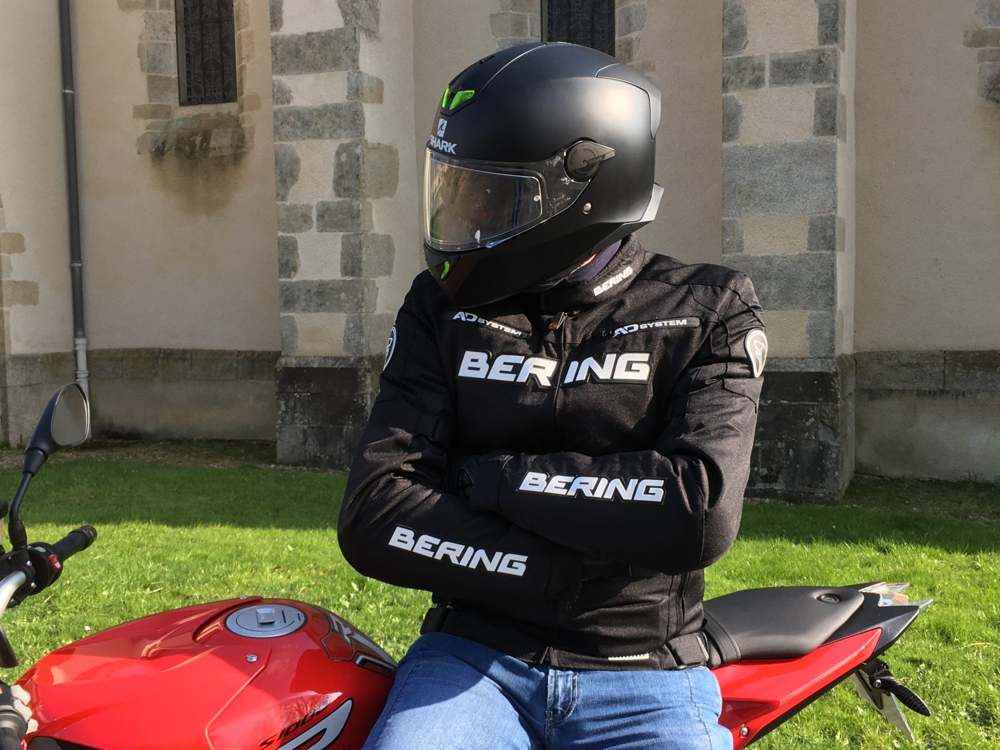 Blouson moto Homme BERING - Taille L - Équipement moto