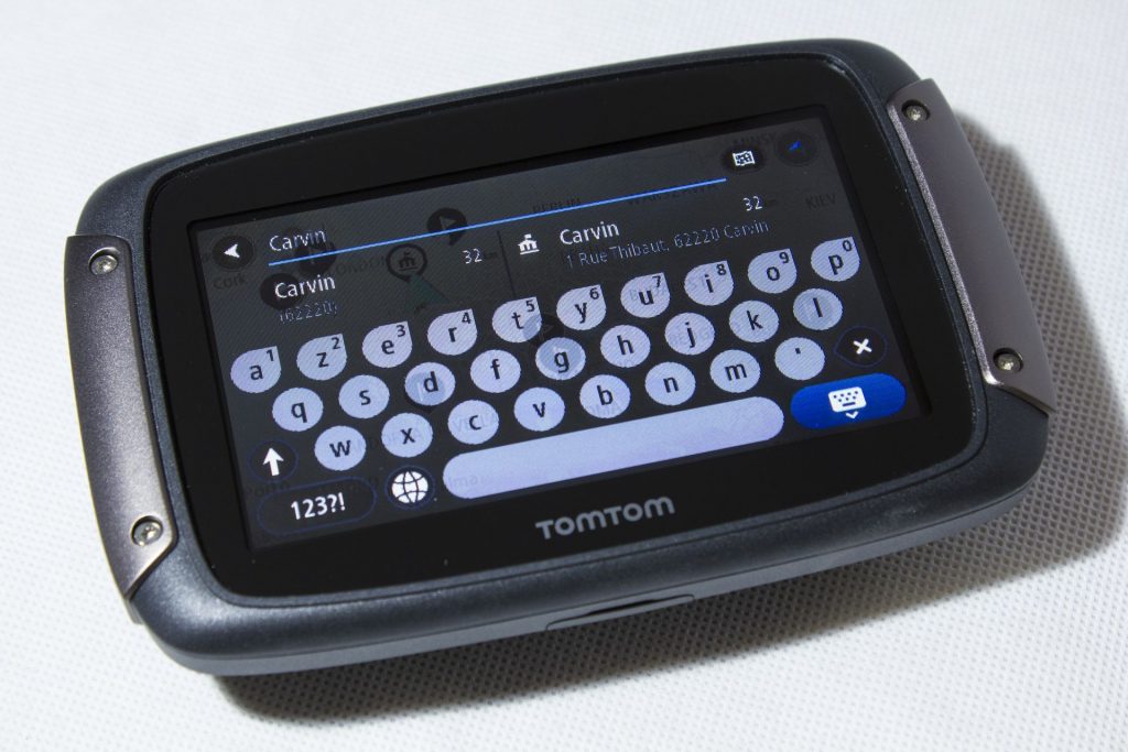 TomTom Rider 450 – Clavier et saisie prédictive