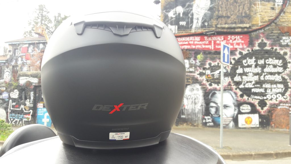 Casque Jet Dexter Soddy : détail spoiler arrière