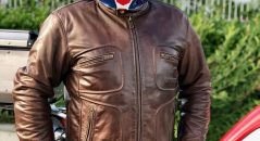 Blouson Helstons Reno, blouson de cuir de qualité