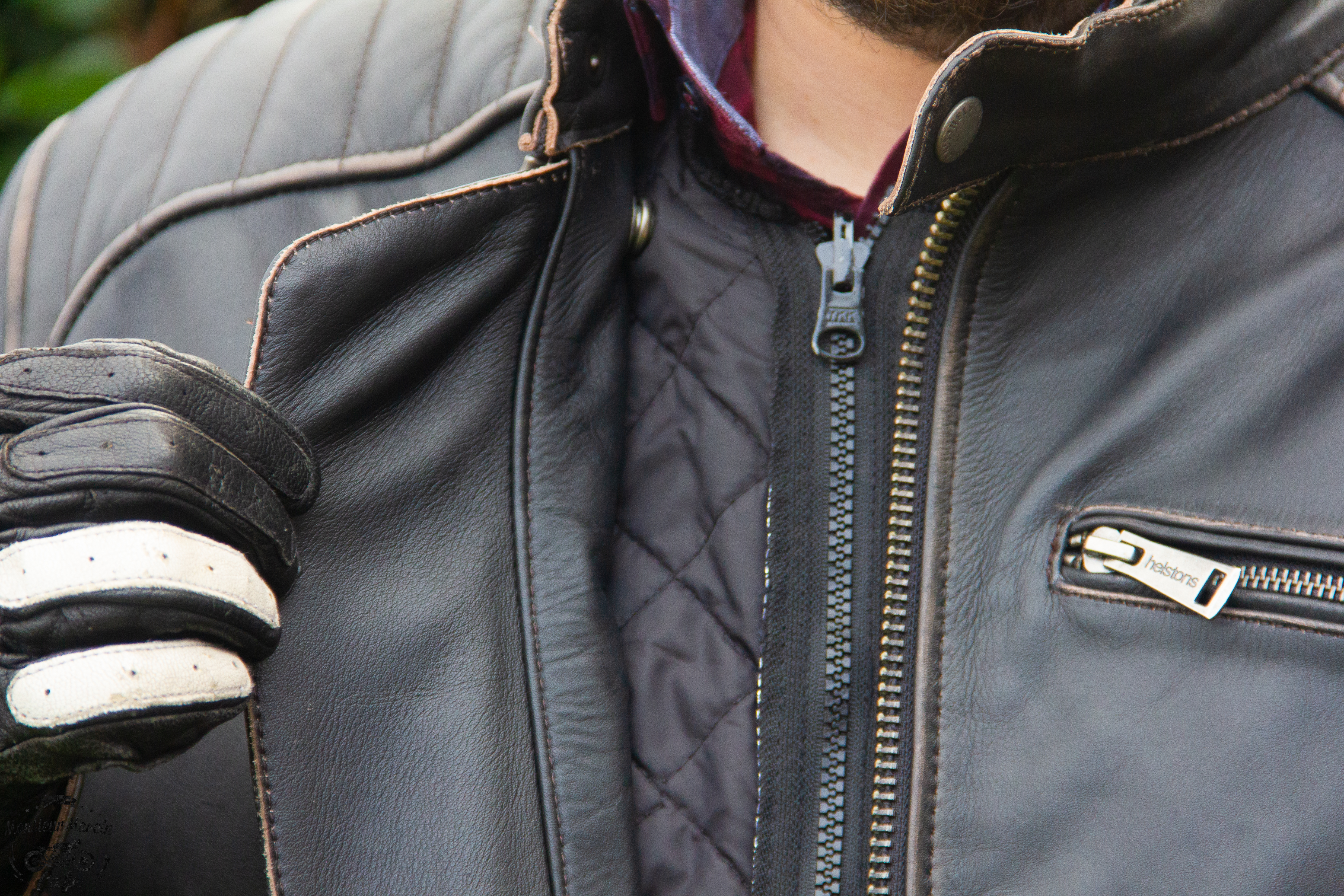 Doublure du blouson cuir Helstons Yukon
