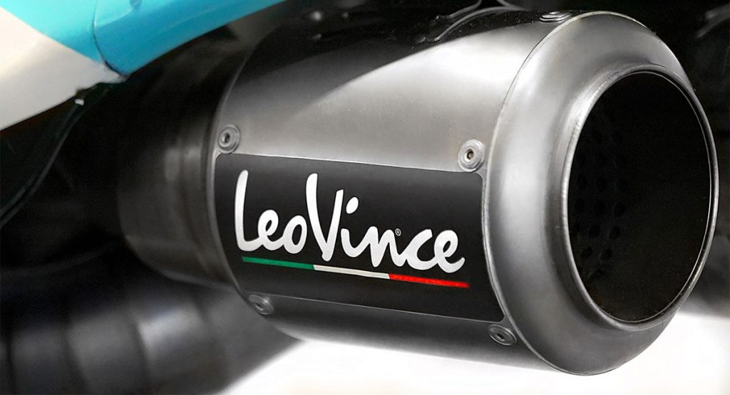 Le silencieux développé par LeoVince pour le team Moto3 Leopard racing