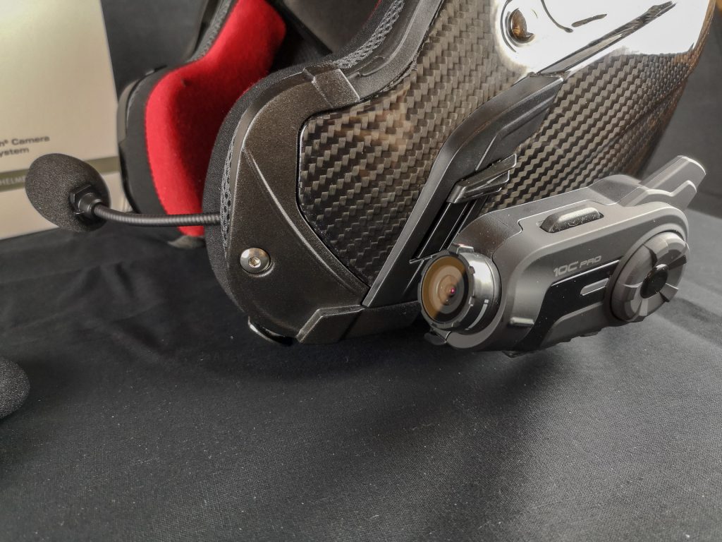 Micro perche fourni avec la caméra embarquée Sena 10C Pro