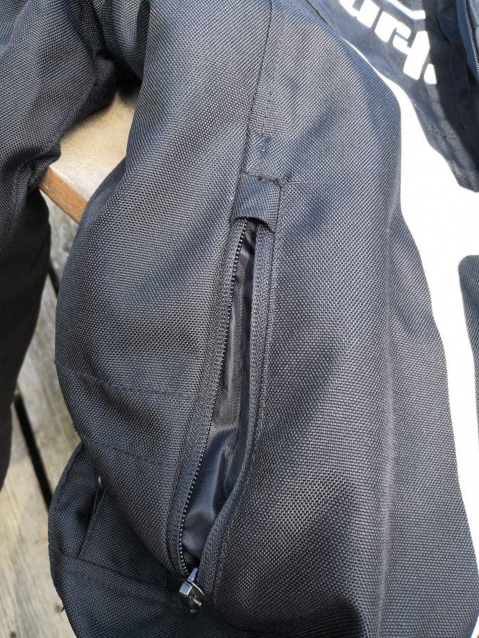 Zips des poches du blouson Furygan Oggy