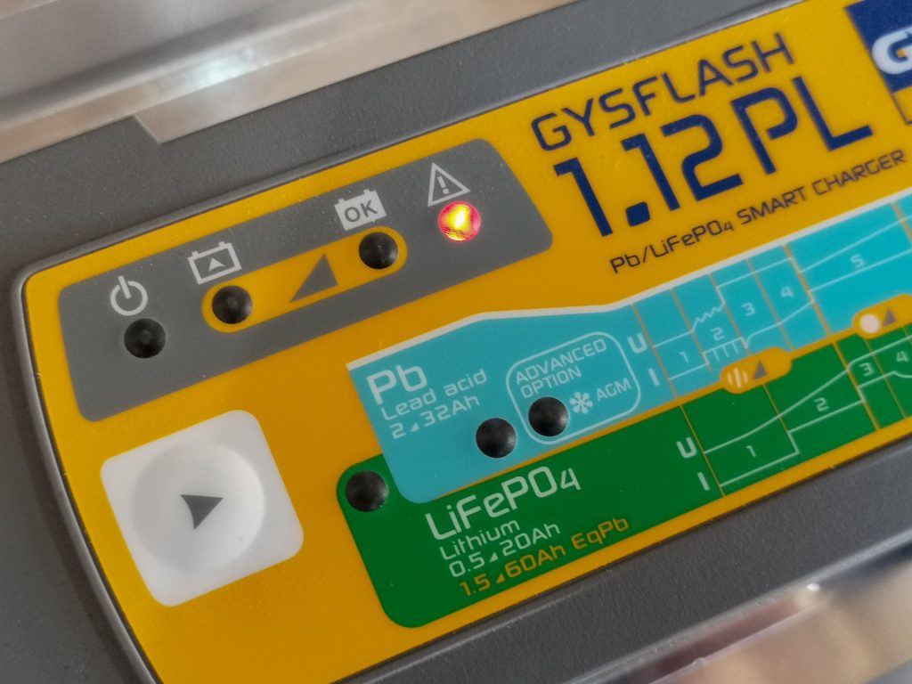 Chargeur GYS 1.12PL – sécurité