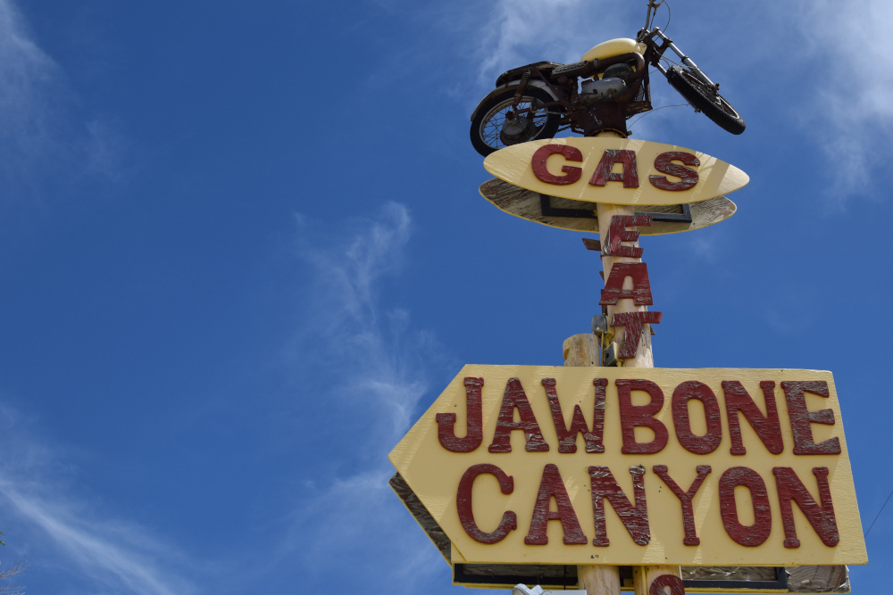 Jawbone canyon - road trip en Californie du Sud