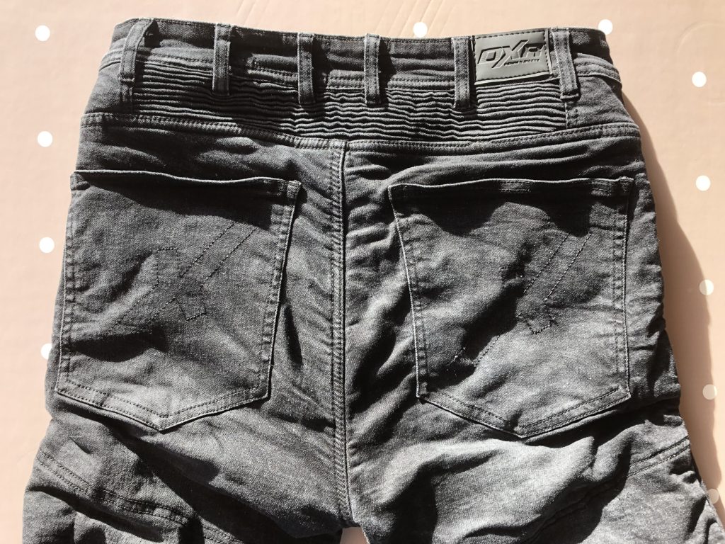 Jean DXR Kaptor – soufflets et multiples passants de ceinture