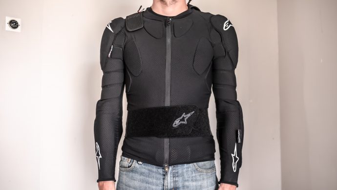 ceinture rénale sur le gilet de protection Alpinestars Bionic Pro V2