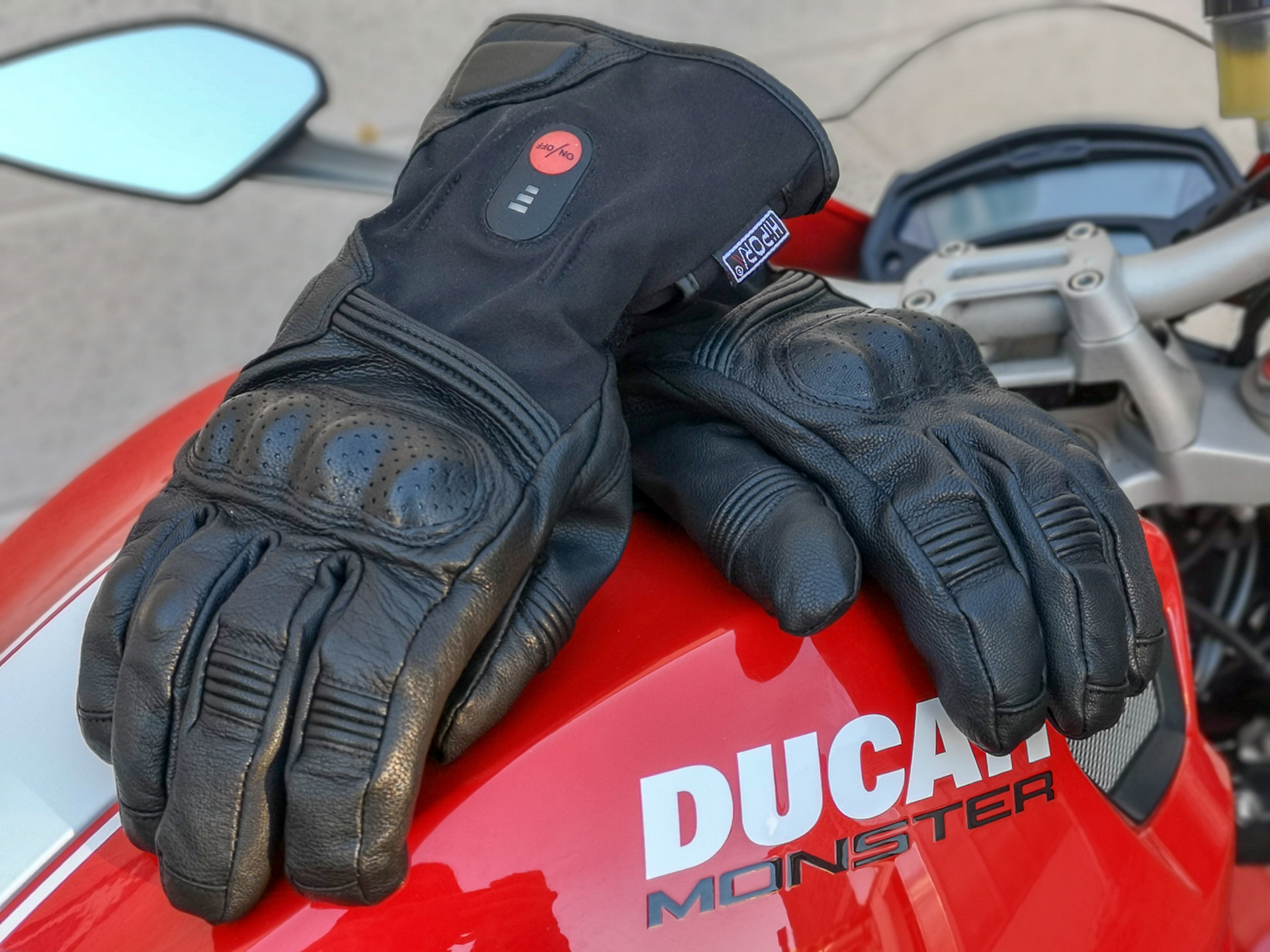 Gants moto chauffants pas chers