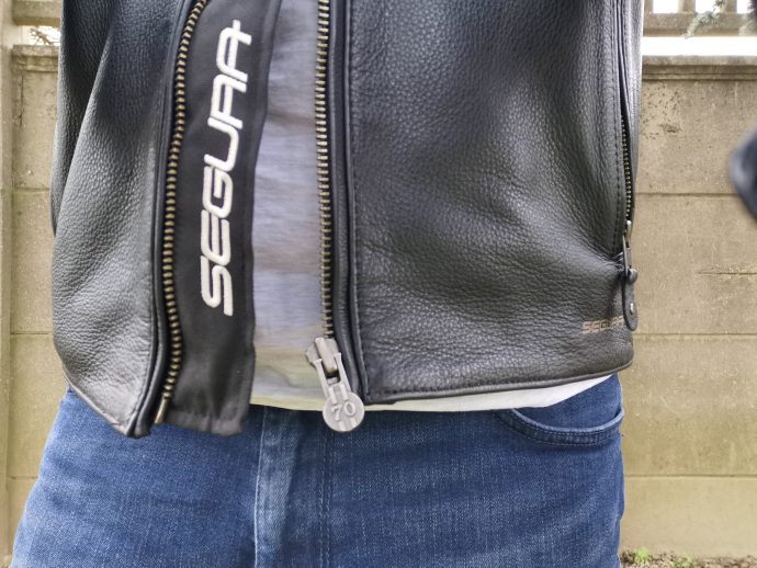 Marquage sur la doublure du blouson de cuir Segura Retro