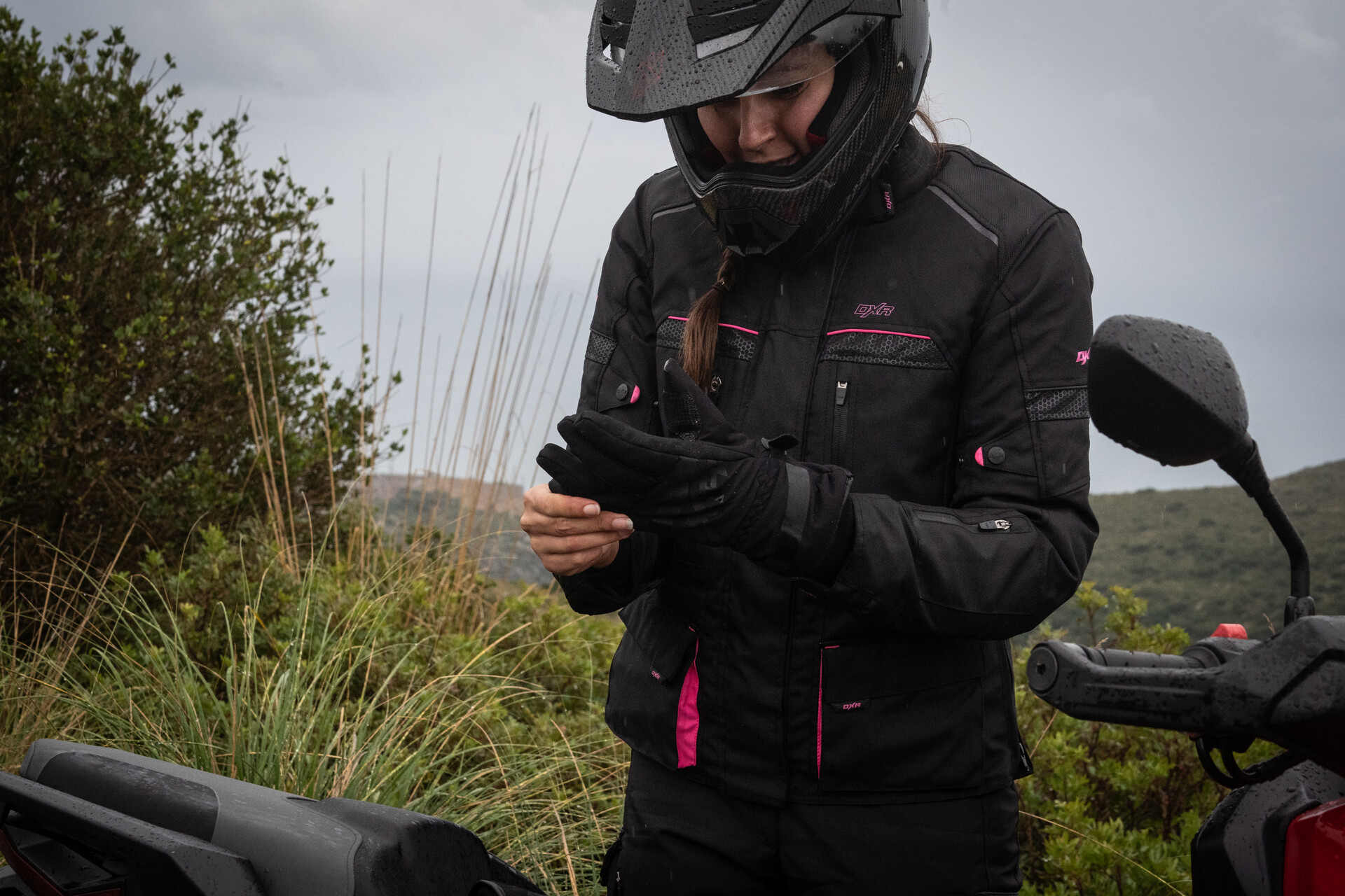 Guantes de moto impermeables de entretiempo