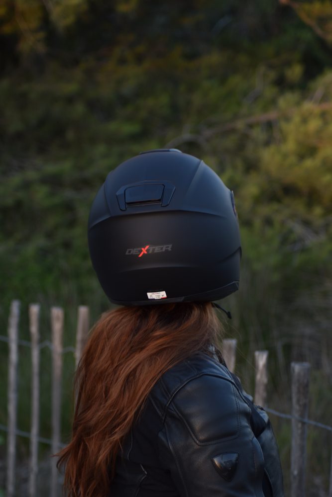 logo sur l'arrière du casque Dexter Optimus