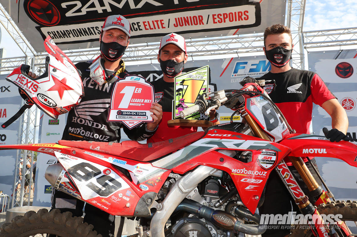 belle victoire pour la Team SR Motoblouz au Championnat de France Elite MX1 2020