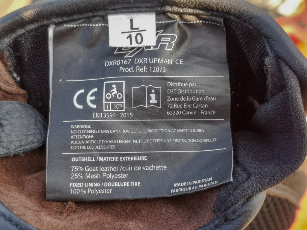 Dxr UpMan – homologation