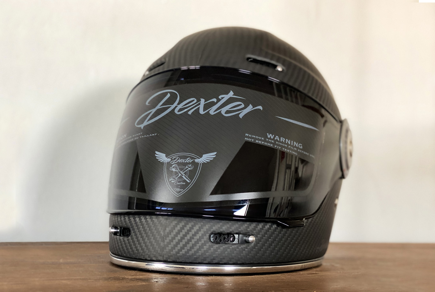 visière facile à changer pour le casque dexter