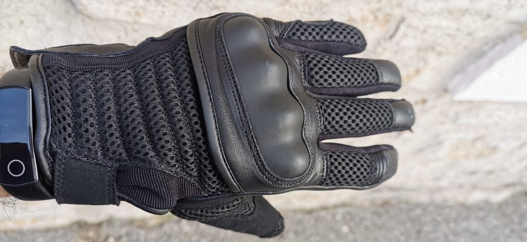 meilleurs gants moto été DXR Patok côté dos avec coque métacarpes