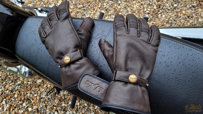 essai des gants DXR Bricklane en cuir de chèvre 