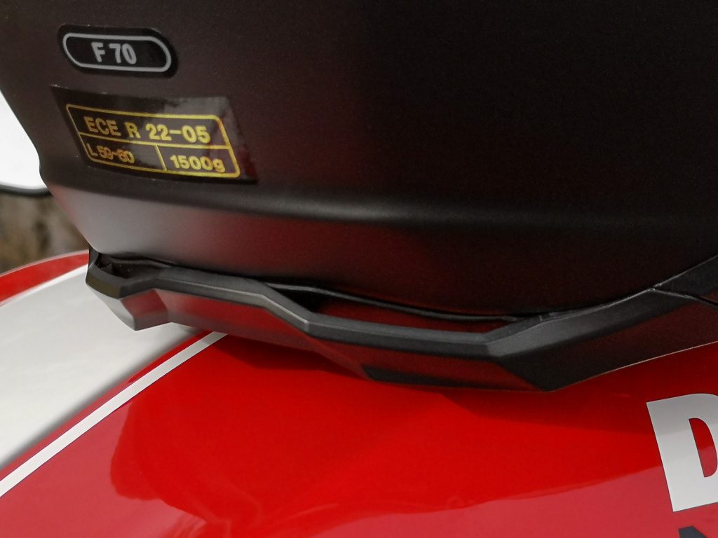 HJC F70 – spoiler