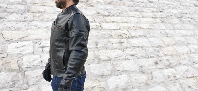 essai du blouson en cuir DXR Legend Full Black