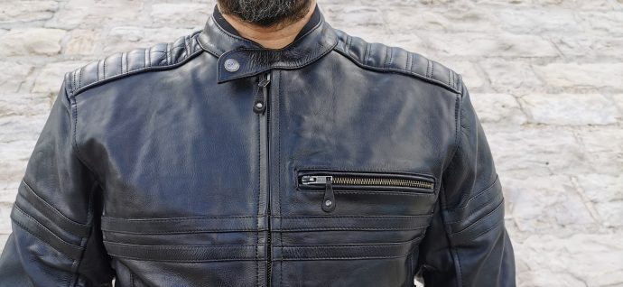 le blouson en cuir DXR Legend Full Balck 