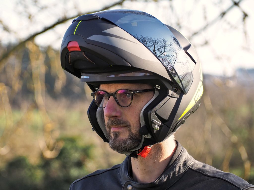 Schuberth C4 Pro et lunettes