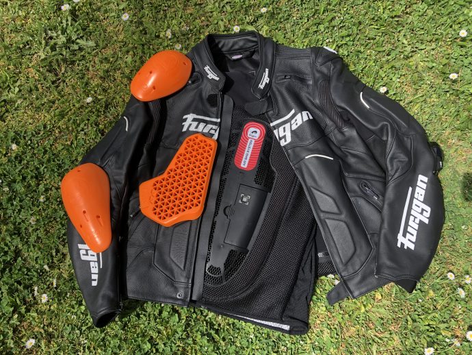 différentes protections du blouson Furygan Raptor Evo 2