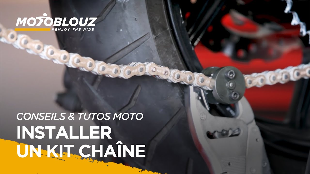 Changer son kit chaîne moto, le tuto vidéo