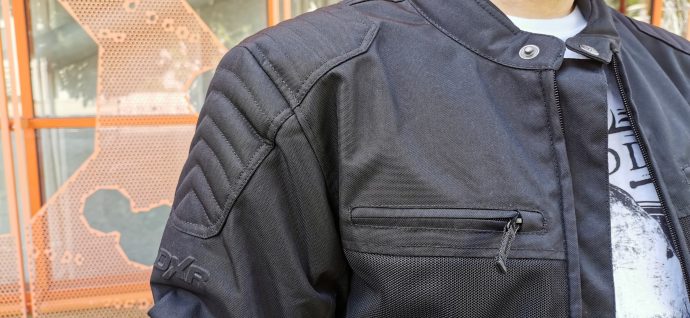 poche poitrine et rembourrage avec surpiqûre sur le blouson DXR Swizzle Tex