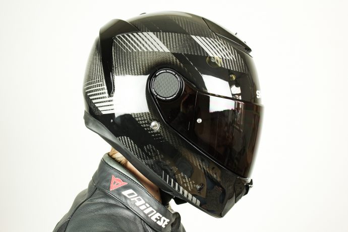 Casque SPARTAN ANTHEON SHARK Noir/Blanc - , Casque intégral