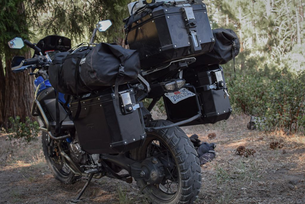 essai des valises Givi Trekker Outback