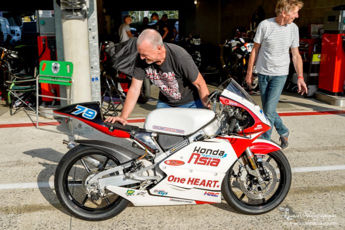 Roland Lagoutte sur Honda 125 RS