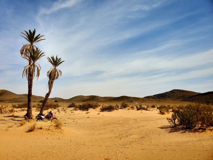 sable à perte de vue au Trophée Roses des Sables