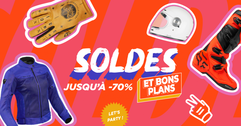 Soldes hiver équipement moto 2023 sur Motoblouz