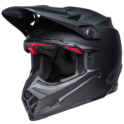 bell-moto-9s-flex-dirt-helmet-matte-black-front-left